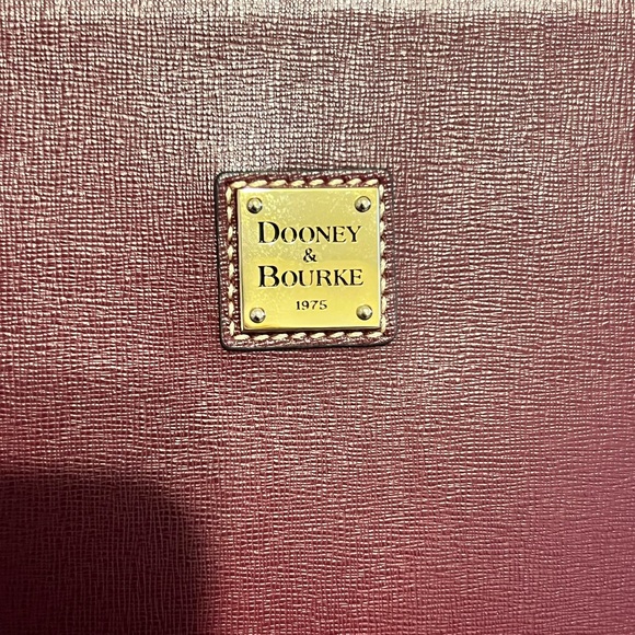 Dooney and Burke Saffiano leather backpack in Maroon - Picture 2 of 16